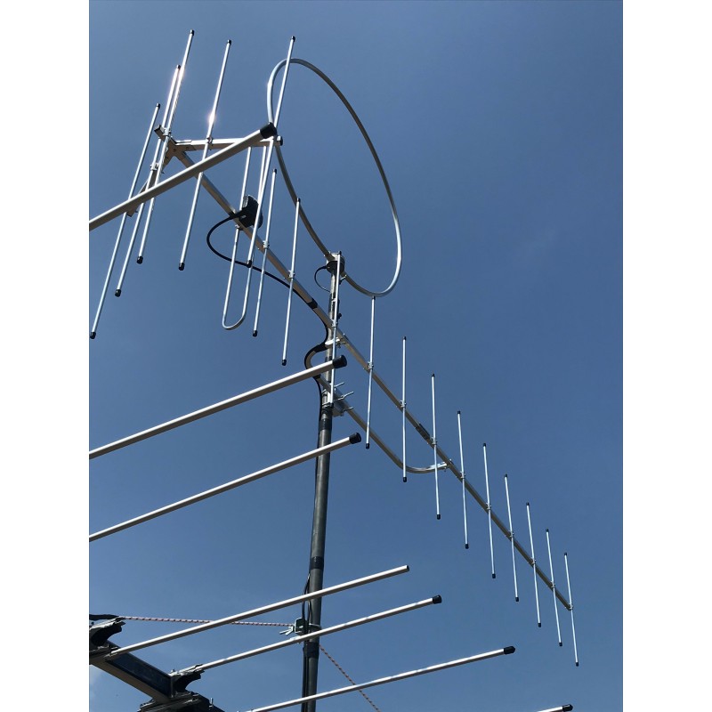 Antenne radio dab dab+ fm extérieure universelle pour toit terrasse  polarisation horizontale verticale WISI Pas Cher 