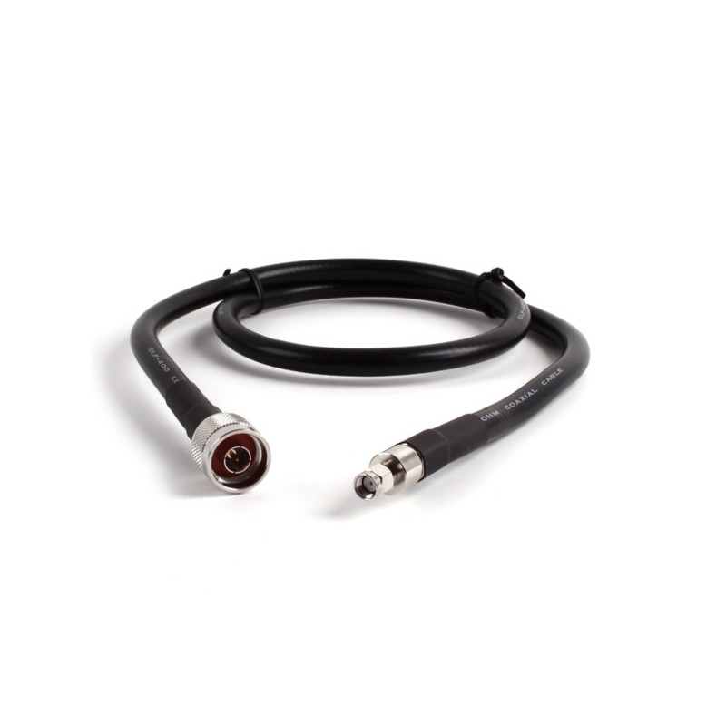 Câble coaxial HDF400 1m Très faible perte N/RP-SMA