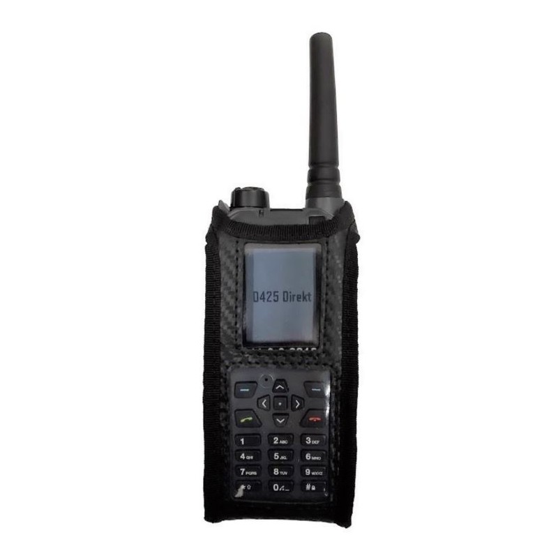 Étui radio synthétique/cuir avec support Kontaktpro / ouverture  supplémentaire en bas / pour POLYCOM TPH900