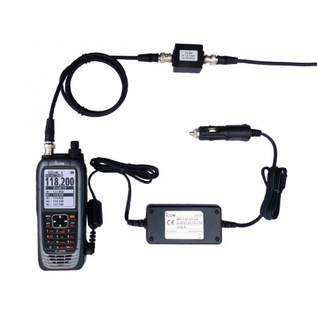 Icom IC-A25NEFR portatif aviation espacement 8.33 kHz LSA compatible Bluetooth VOR GPS