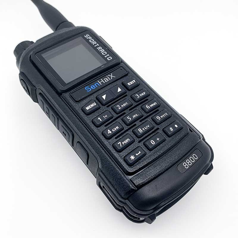 Talkie walkie portable SENHAIX 8800 UHF/VHF 5w Noir