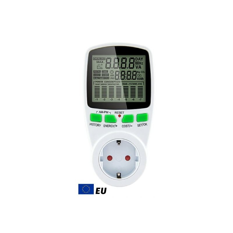 Wattmètre numérique LCD compteur d'énergie
