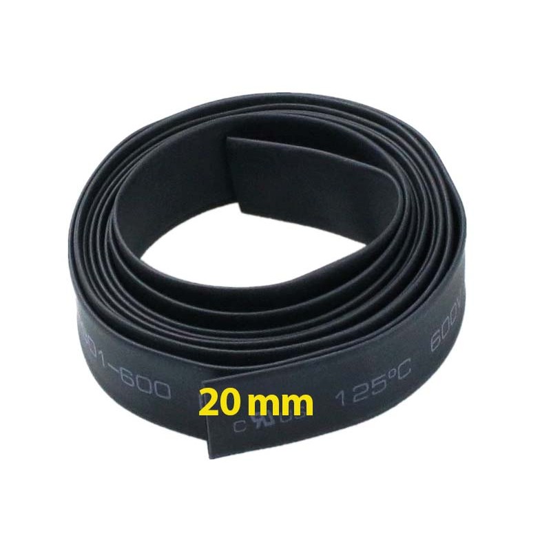 Tiamu 5mm Noir Thermoretractable Tube gaine thermoretractable 3 Metres 