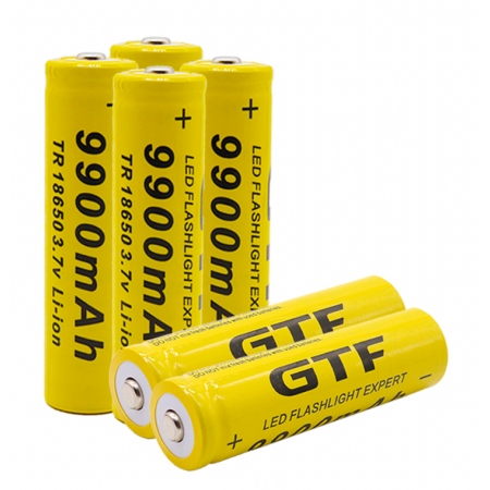 Batterie 18650 Li-ion Rechargeable, 3.7V, 9900 mAH