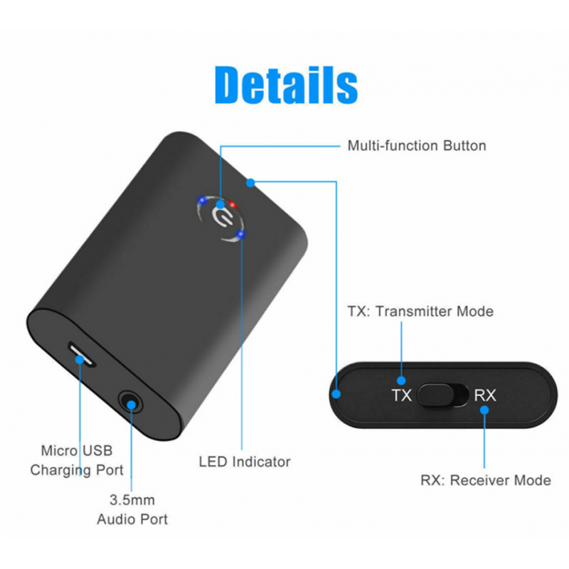 Adaptateur Bluetooth USB Bluetooth de l'émetteur audio Bluetooth