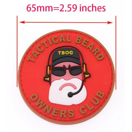 Badge tactique radio PVC impression 3D multi couleurs