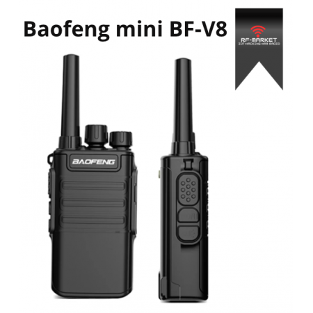 Talkie walkie Baofeng mini BF-V8 Noir UHF 400-470 Mhz