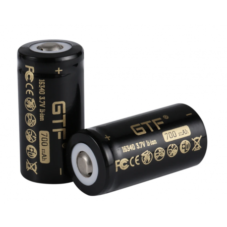 Batterie 16340 Li-ion Rechargeable 3.7V 700 mAh