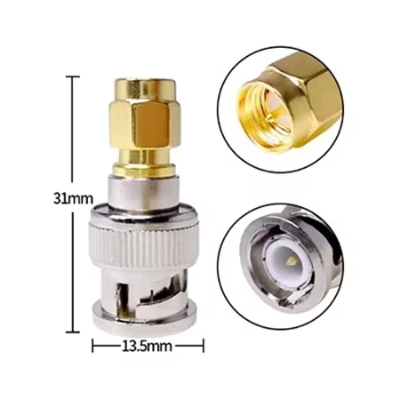Adaptateur BNC Mâle vers SMA Mâle