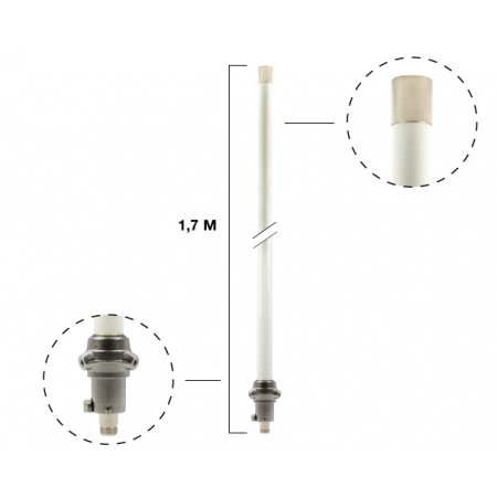 Antenne de base verticale VHF/UHF 144/430 DIAMOND ORIGINAL X-50N