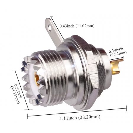 Connecteur PL Femelle chassis