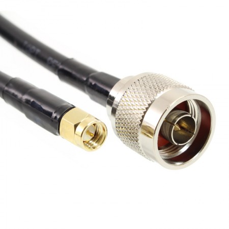 Câble 2m coaxial LMR200 N Mâle-SMA Mâle