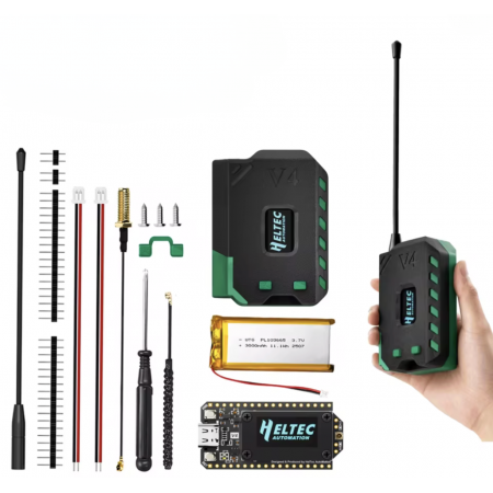 Kit Meshtastic Heltec LoRa 32 V4 ESP32-S3 – Batterie 3000 mAh 868 MHz