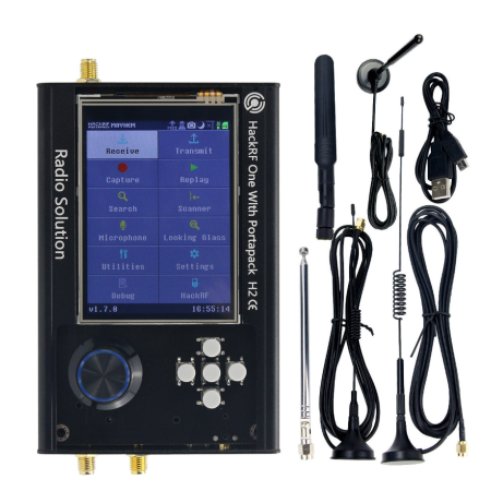 KIT SDR HACKRF ONE avec portapack firmware Mayhem et pack antennes
