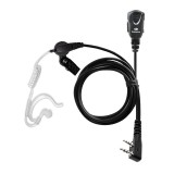 Microphone oreillette intra auriculaire compatible Kenwood et Hytera rf-market